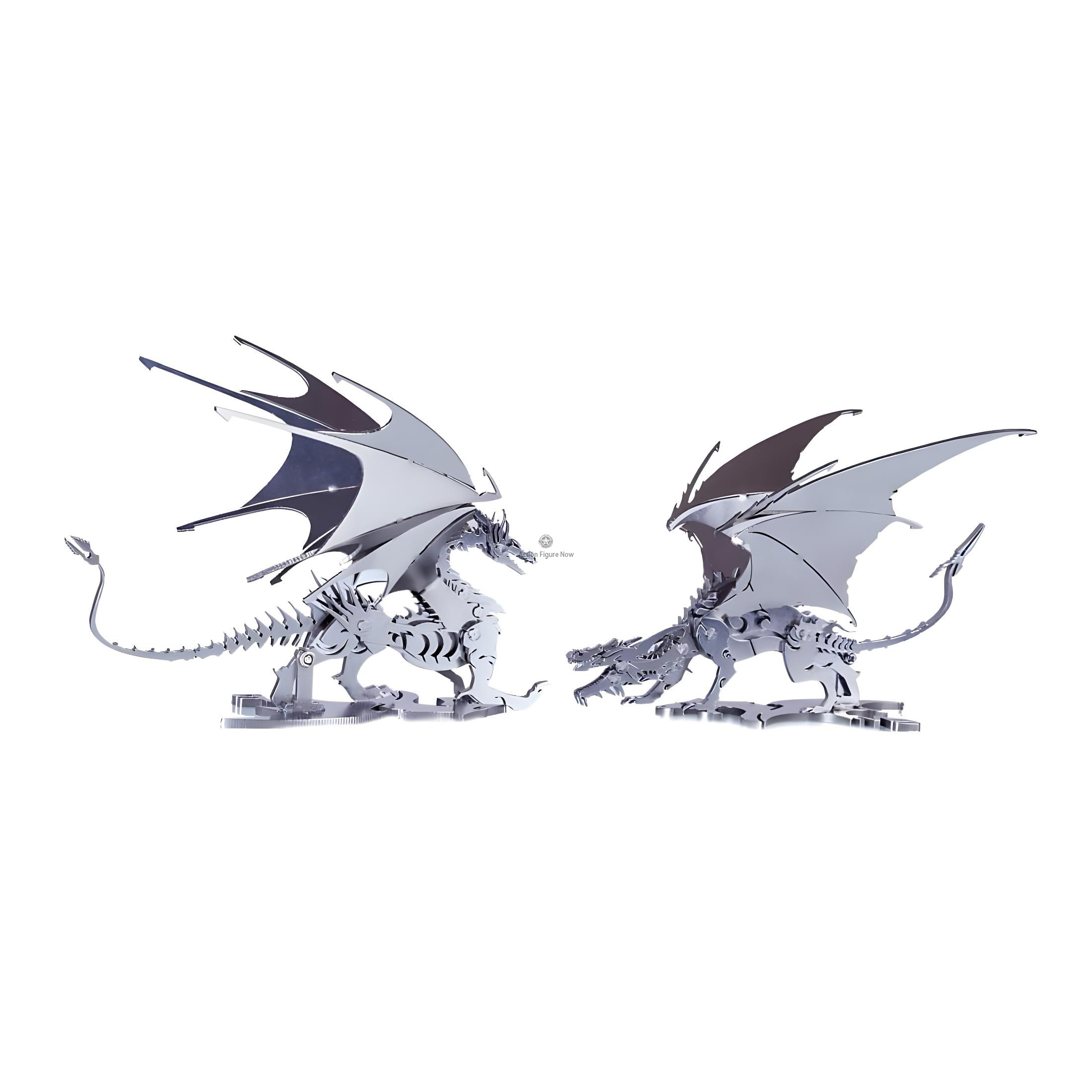 2pcs 3D Ice Dragon & Flying Dragon DIY Assembled Metal Model Puzzle Toys 2pcs 3D Ice Dragon & Flying Dragon DIY Assembled Metal Model Puzzle Toys