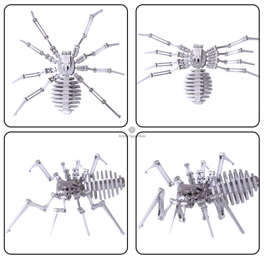 2pcs Scorpions & Spider King Puzzle Model: DIY 3D Stainless Steel Metal Sculpture Kit 2pcs Scorpions & Spider King Puzzle Model: DIY 3D Stainless Steel Metal Sculpture Kit