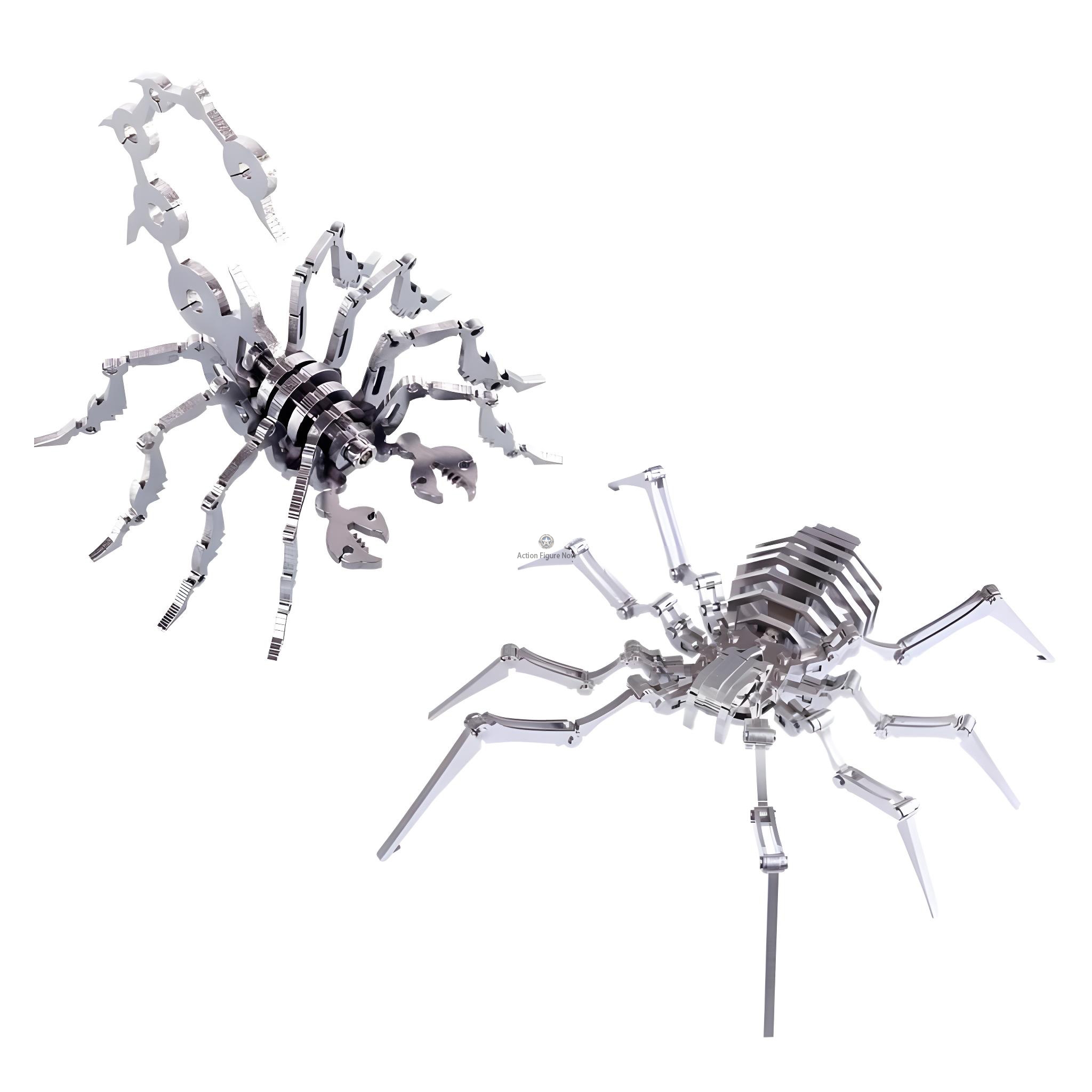 2pcs Scorpions & Spider King Puzzle Model: DIY 3D Stainless Steel Metal Sculpture Kit 2pcs Scorpions & Spider King Puzzle Model: DIY 3D Stainless Steel Metal Sculpture Kit