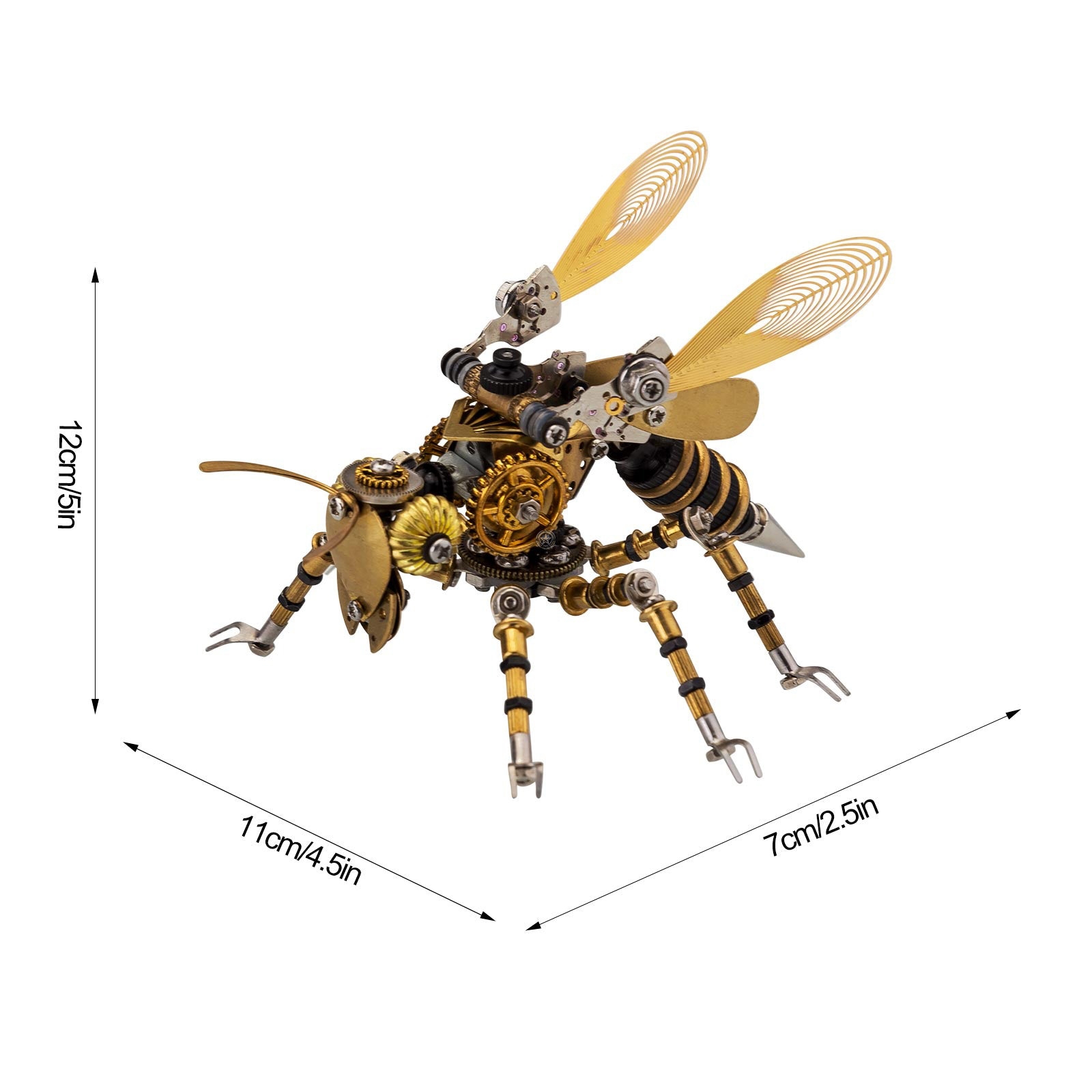 Steampunk Wasp 3D Metal Insect Model Kit Steampunk Wasp 3D Metal Insect Model Kit