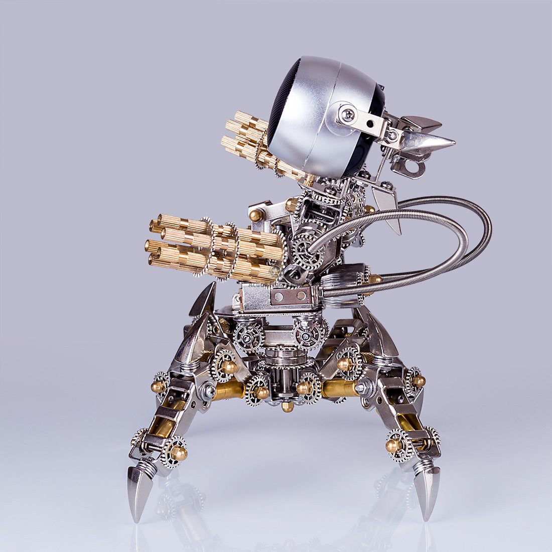 313Pcs DIY Stainless Steel 3D Puzzle Model Set - Magnetic Mecha Model with Detachable Bluetooth Speakers 313Pcs DIY Stainless Steel 3D Puzzle Model Set - Magnetic Mecha Model with Detachable Bluetooth Speakers