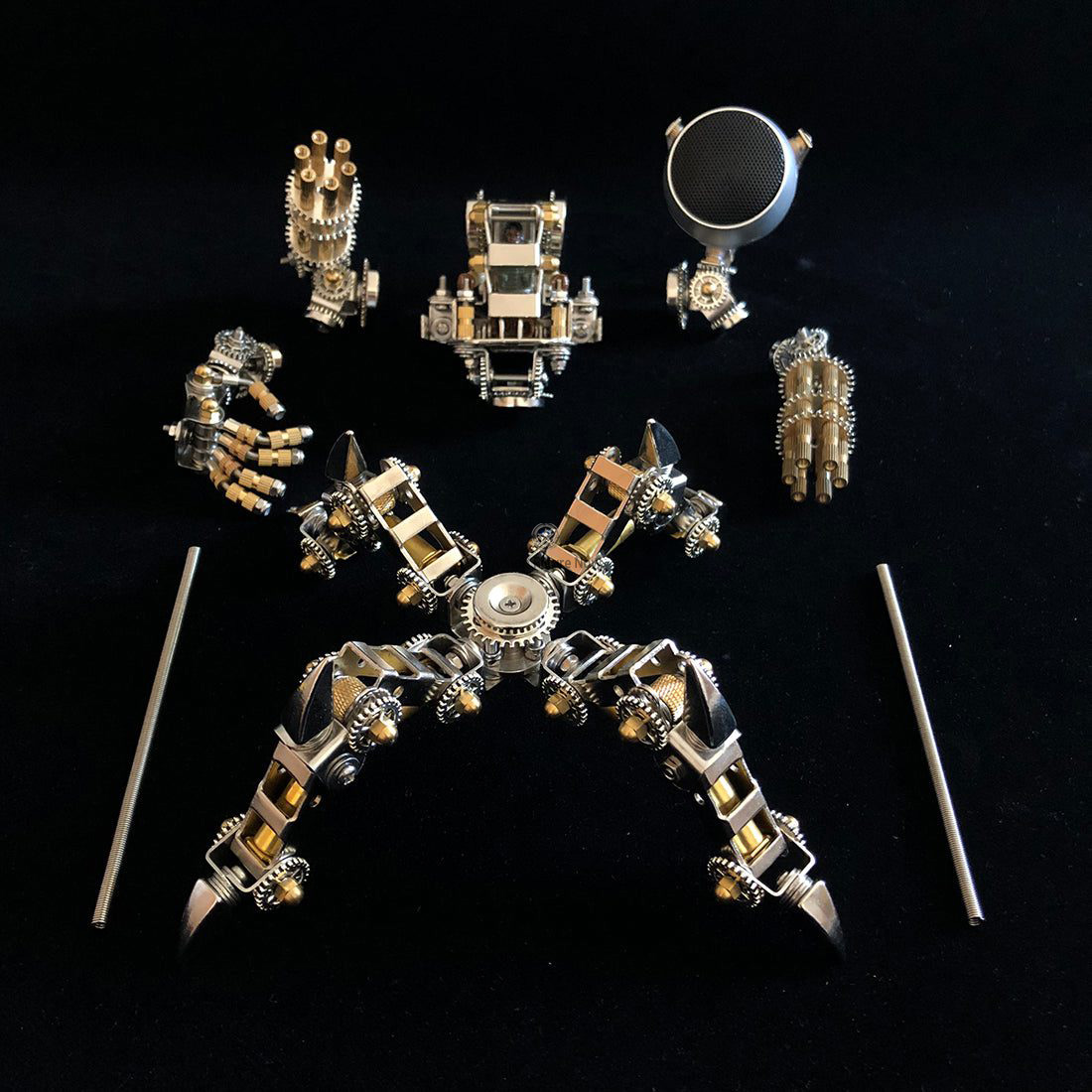 313Pcs DIY Stainless Steel 3D Puzzle Model Set - Magnetic Mecha Model with Detachable Bluetooth Speakers 313Pcs DIY Stainless Steel 3D Puzzle Model Set - Magnetic Mecha Model with Detachable Bluetooth Speakers