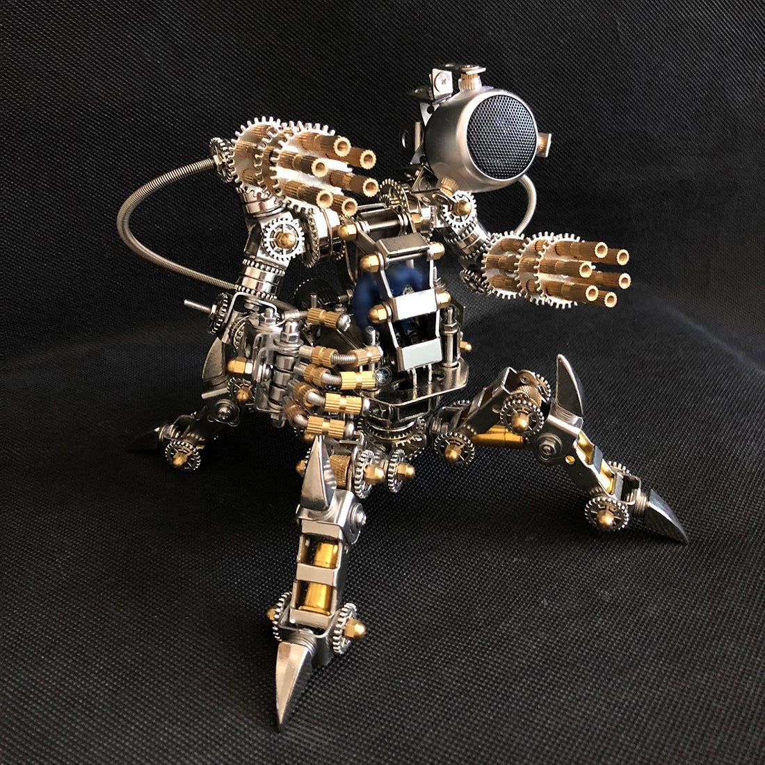 313Pcs DIY Stainless Steel 3D Puzzle Model Set - Magnetic Mecha Model with Detachable Bluetooth Speakers 313Pcs DIY Stainless Steel 3D Puzzle Model Set - Magnetic Mecha Model with Detachable Bluetooth Speakers
