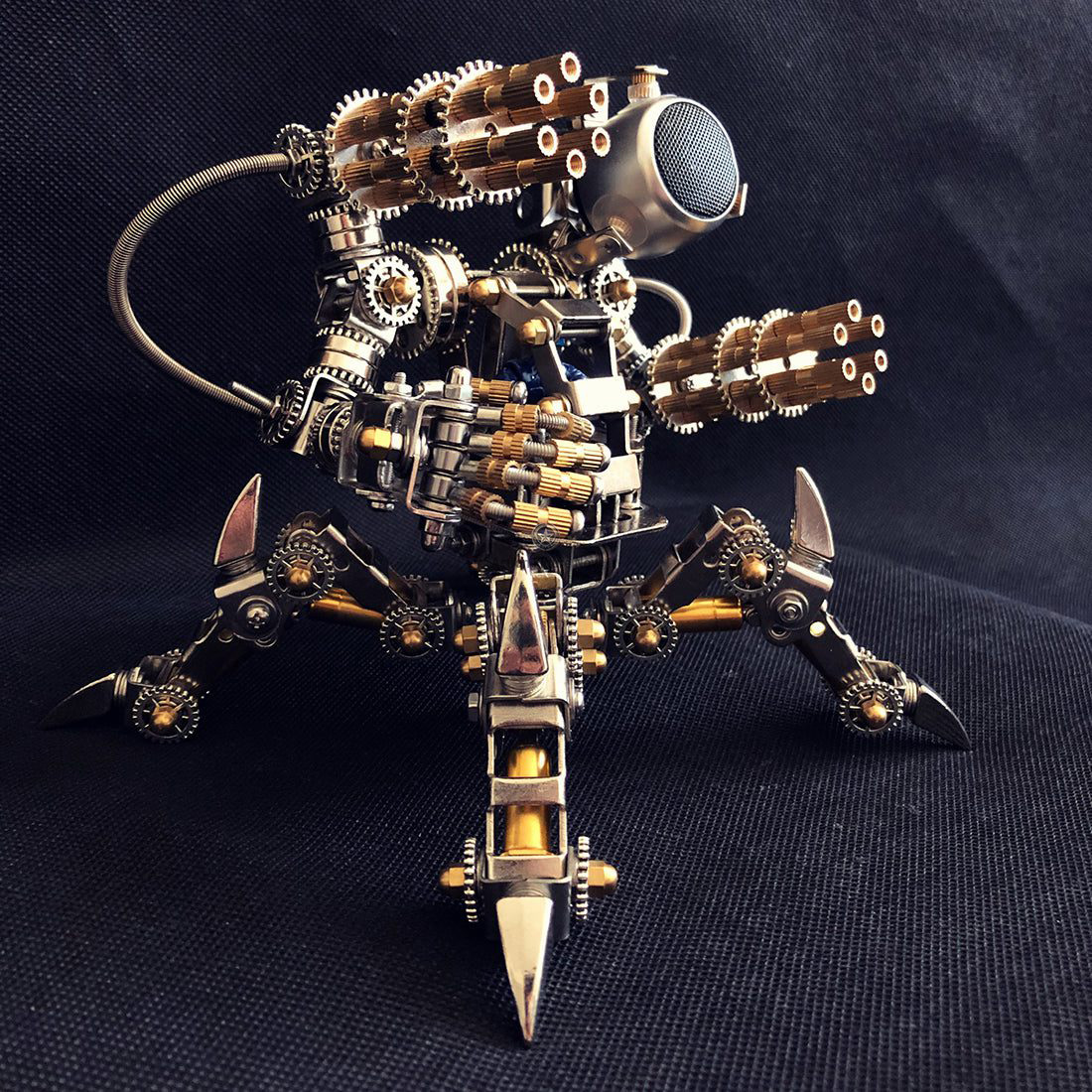 313Pcs DIY Stainless Steel 3D Puzzle Model Set - Magnetic Mecha Model with Detachable Bluetooth Speakers 313Pcs DIY Stainless Steel 3D Puzzle Model Set - Magnetic Mecha Model with Detachable Bluetooth Speakers