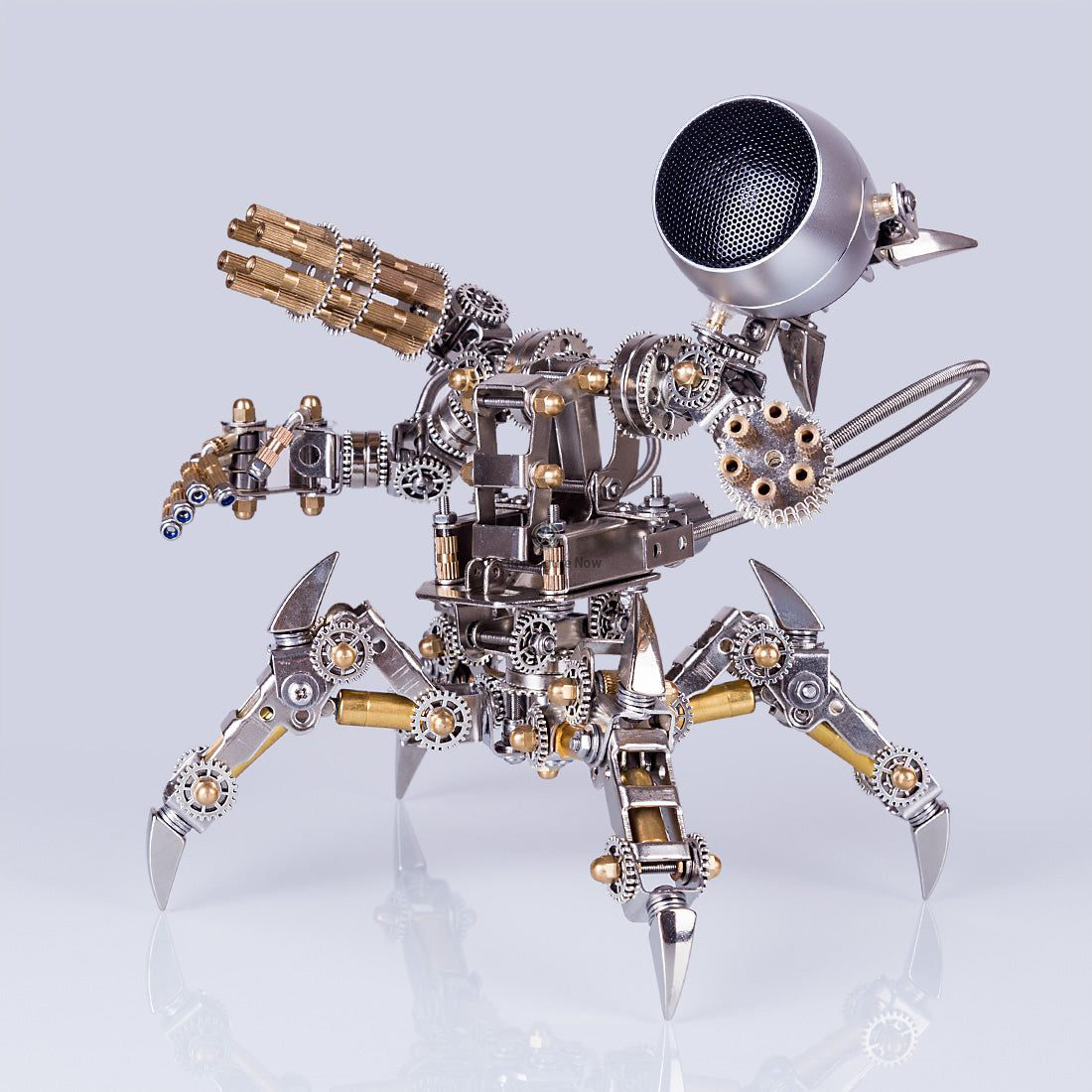 313Pcs DIY Stainless Steel 3D Puzzle Model Set - Magnetic Mecha Model with Detachable Bluetooth Speakers 313Pcs DIY Stainless Steel 3D Puzzle Model Set - Magnetic Mecha Model with Detachable Bluetooth Speakers
