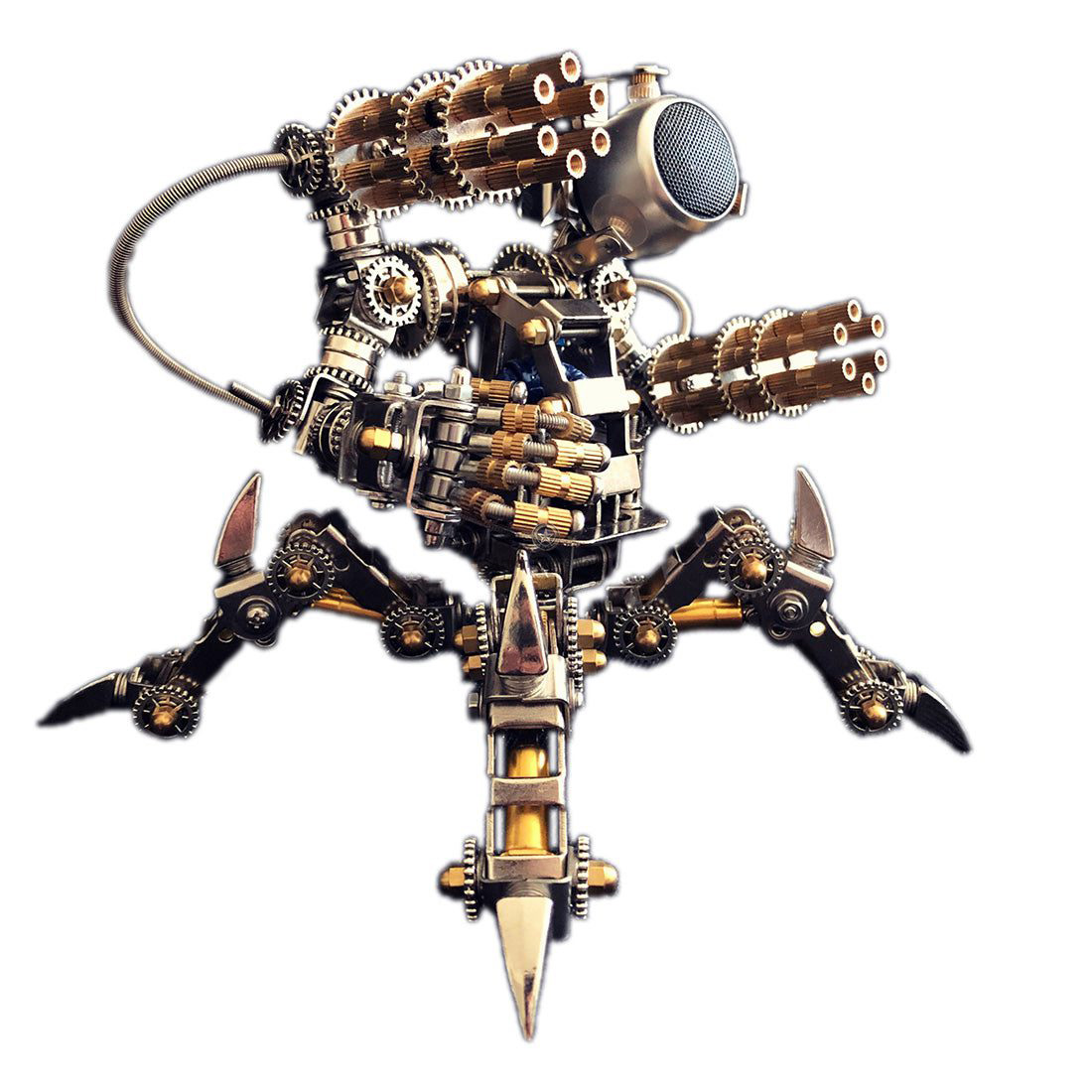 313Pcs DIY Stainless Steel 3D Puzzle Model Set - Magnetic Mecha Model with Detachable Bluetooth Speakers 313Pcs DIY Stainless Steel 3D Puzzle Model Set - Magnetic Mecha Model with Detachable Bluetooth Speakers