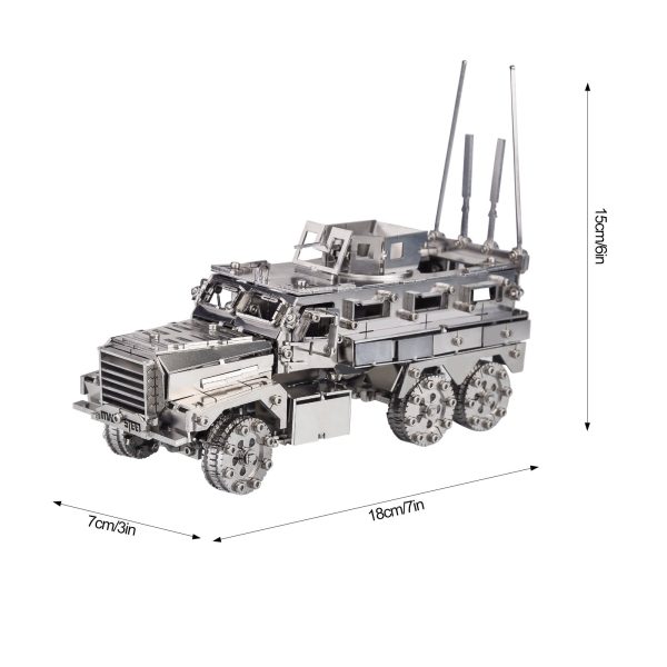 3D Metal Puzzle: DIY Mine Resistant Ambush Protected Vehicles Model