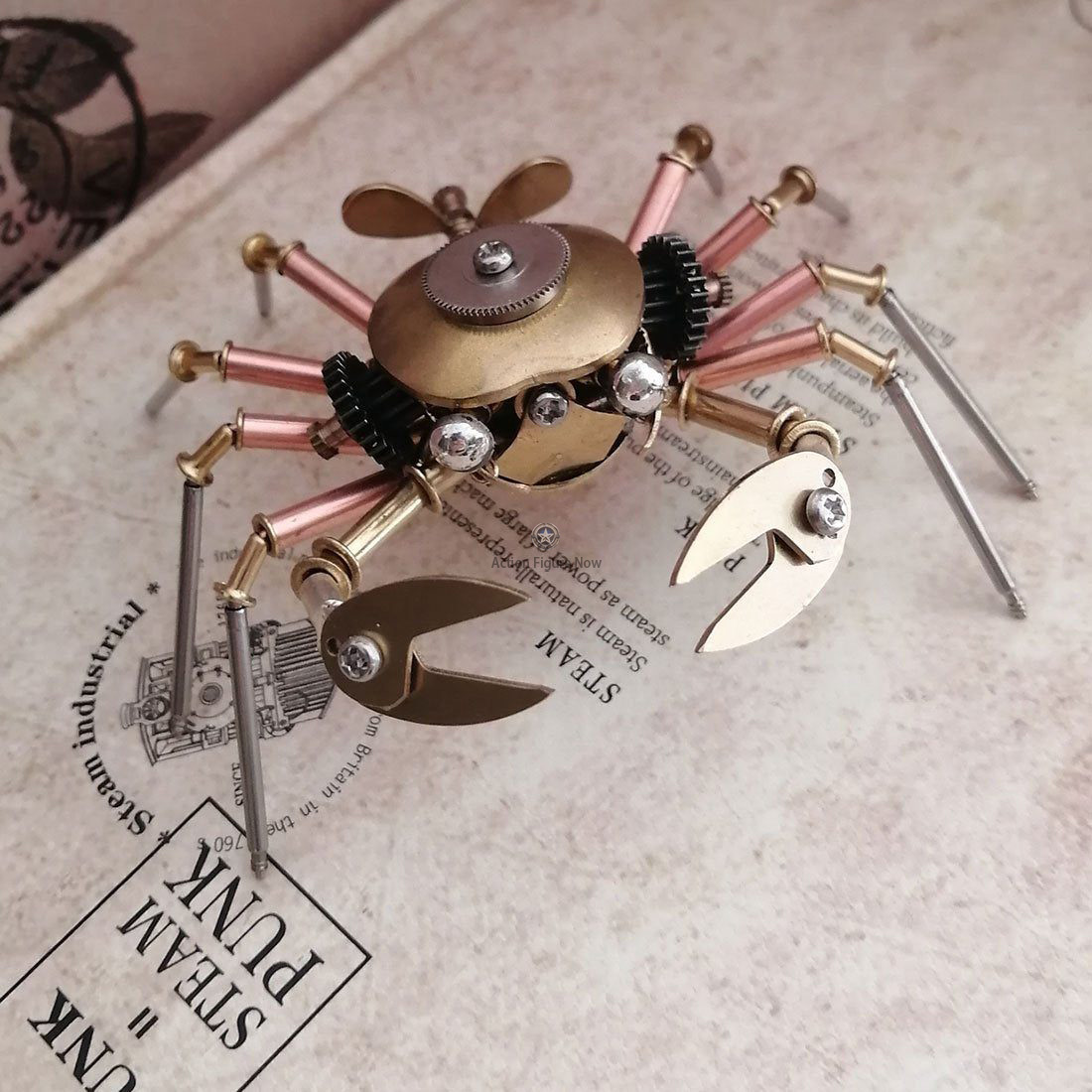 3D Metal Copper Mechanical Crab Testa Handicrafts Model for Home Decor 3D Metal Copper Mechanical Crab Testa Handicrafts Model for Home Decor