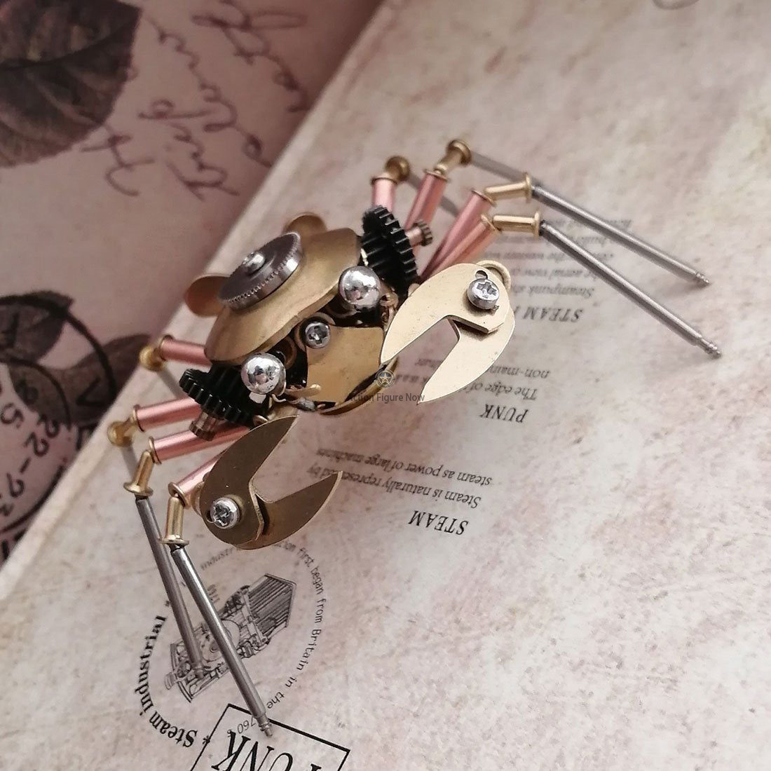 3D Metal Copper Mechanical Crab Testa Handicrafts Model for Home Decor 3D Metal Copper Mechanical Crab Testa Handicrafts Model for Home Decor