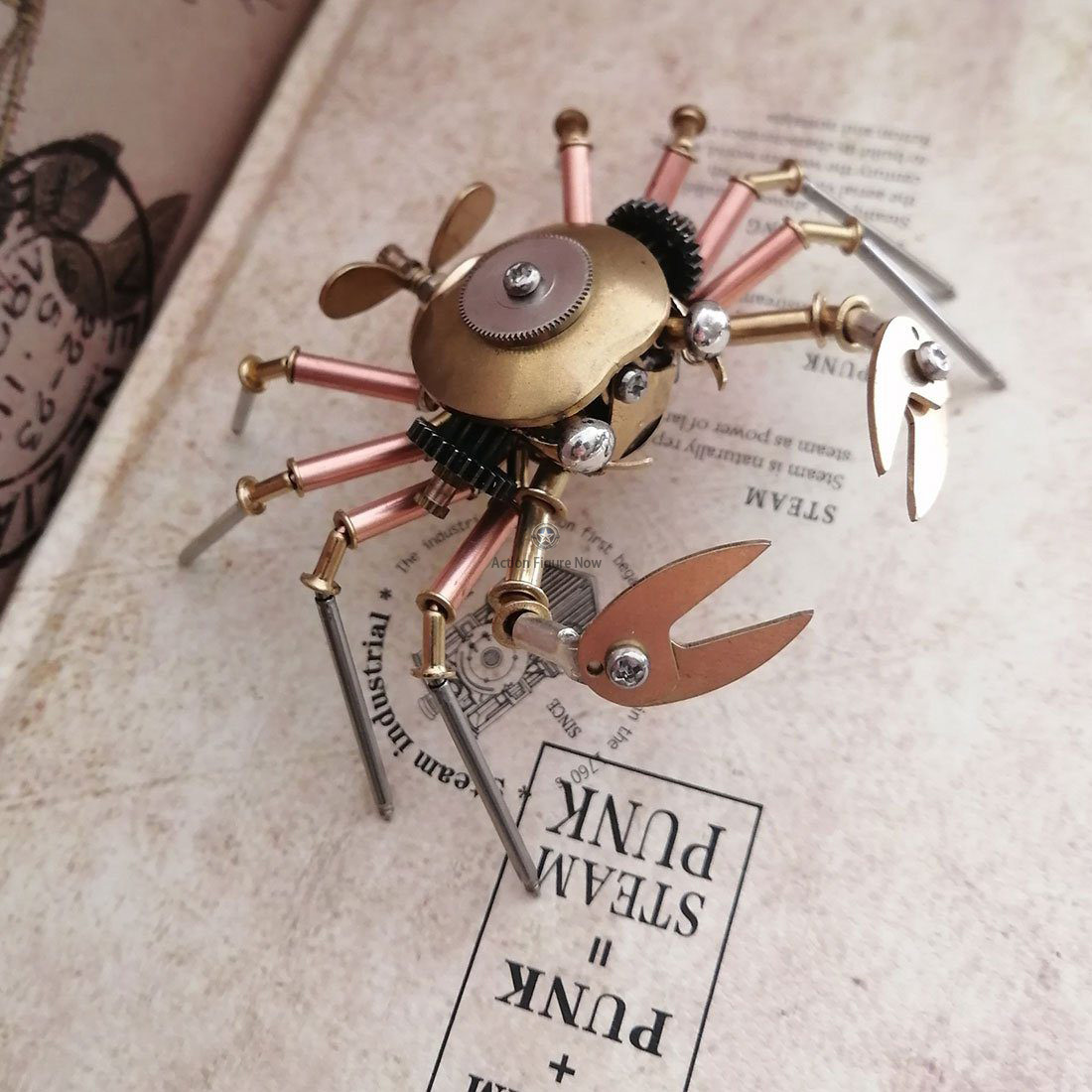 3D Metal Copper Mechanical Crab Testa Handicrafts Model for Home Decor 3D Metal Copper Mechanical Crab Testa Handicrafts Model for Home Decor
