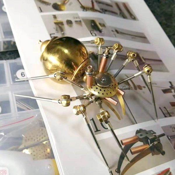 3D Metal Golden Spider Model Kit for Assembly