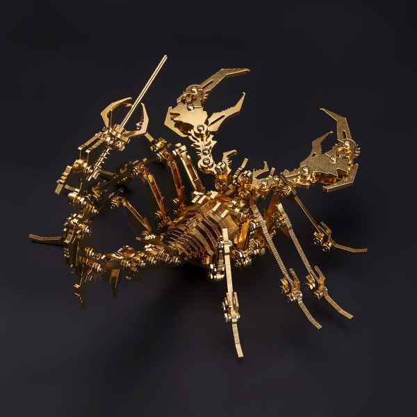 3D Metal Puzzle: Golden Scorpion King DIY Model Kit
