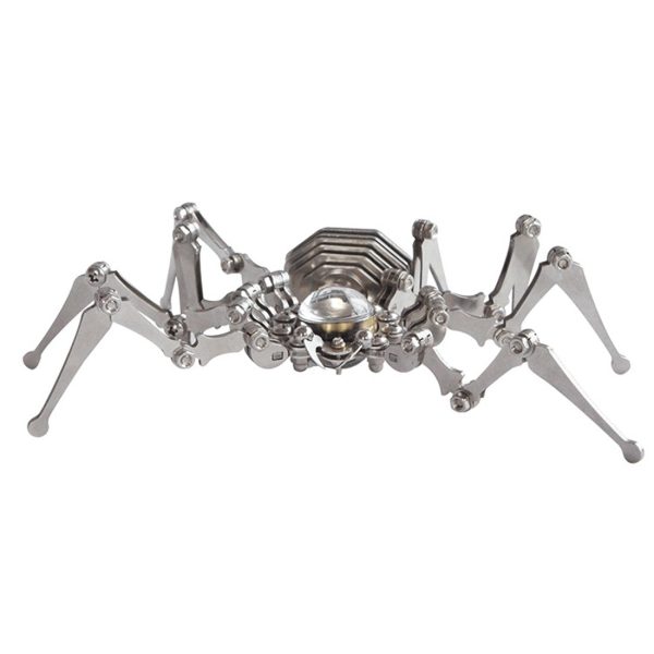 3D Stainless Steel Spider Clock Model: An Exquisite Handmade Craft