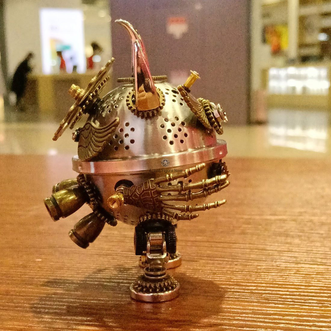 3D Steampunk Metal Little Evil Soldier Mecha With Spear Model Kit Assembly Aromatherapy box 3D Steampunk Metal Little Evil Soldier Mecha With Spear Model Kit Assembly Aromatherapy box