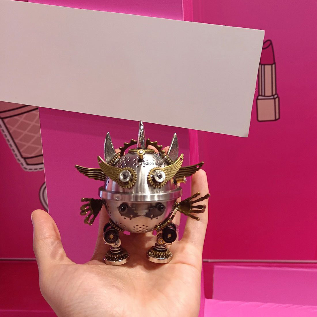 3D Steampunk Metal Little Evil Soldier Mecha With Spear Model Kit Assembly Aromatherapy box 3D Steampunk Metal Little Evil Soldier Mecha With Spear Model Kit Assembly Aromatherapy box