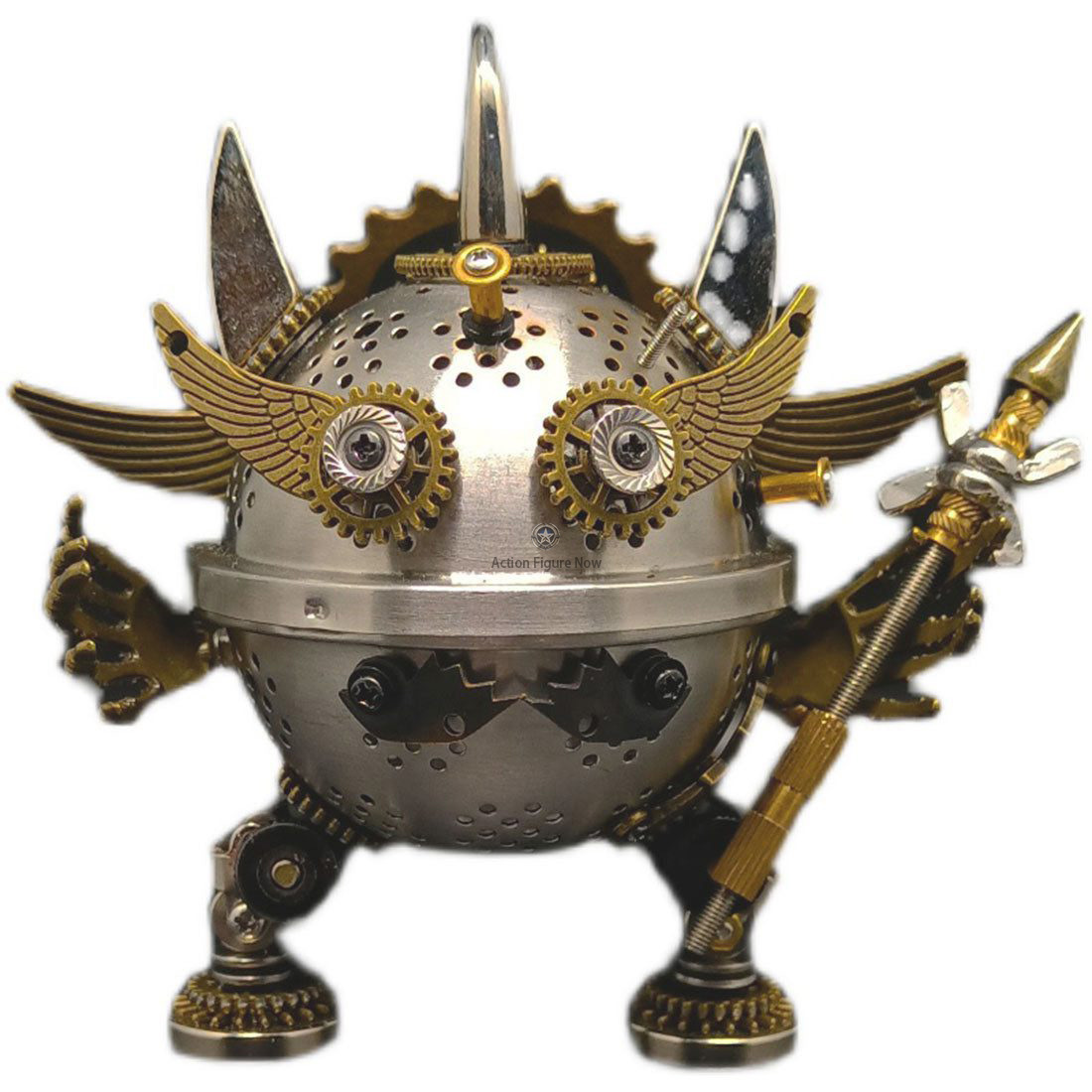 3D Steampunk Metal Little Evil Soldier Mecha With Spear Model Kit Assembly Aromatherapy box 3D Steampunk Metal Little Evil Soldier Mecha With Spear Model Kit Assembly Aromatherapy box