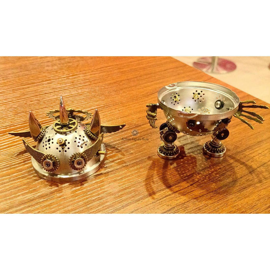3D Steampunk Metal Little Evil Soldier Mecha With Spear Model Kit Assembly Aromatherapy box 3D Steampunk Metal Little Evil Soldier Mecha With Spear Model Kit Assembly Aromatherapy box