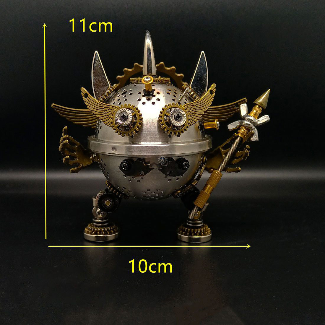 3D Steampunk Metal Little Evil Soldier Mecha With Spear Model Kit Assembly Aromatherapy box 3D Steampunk Metal Little Evil Soldier Mecha With Spear Model Kit Assembly Aromatherapy box