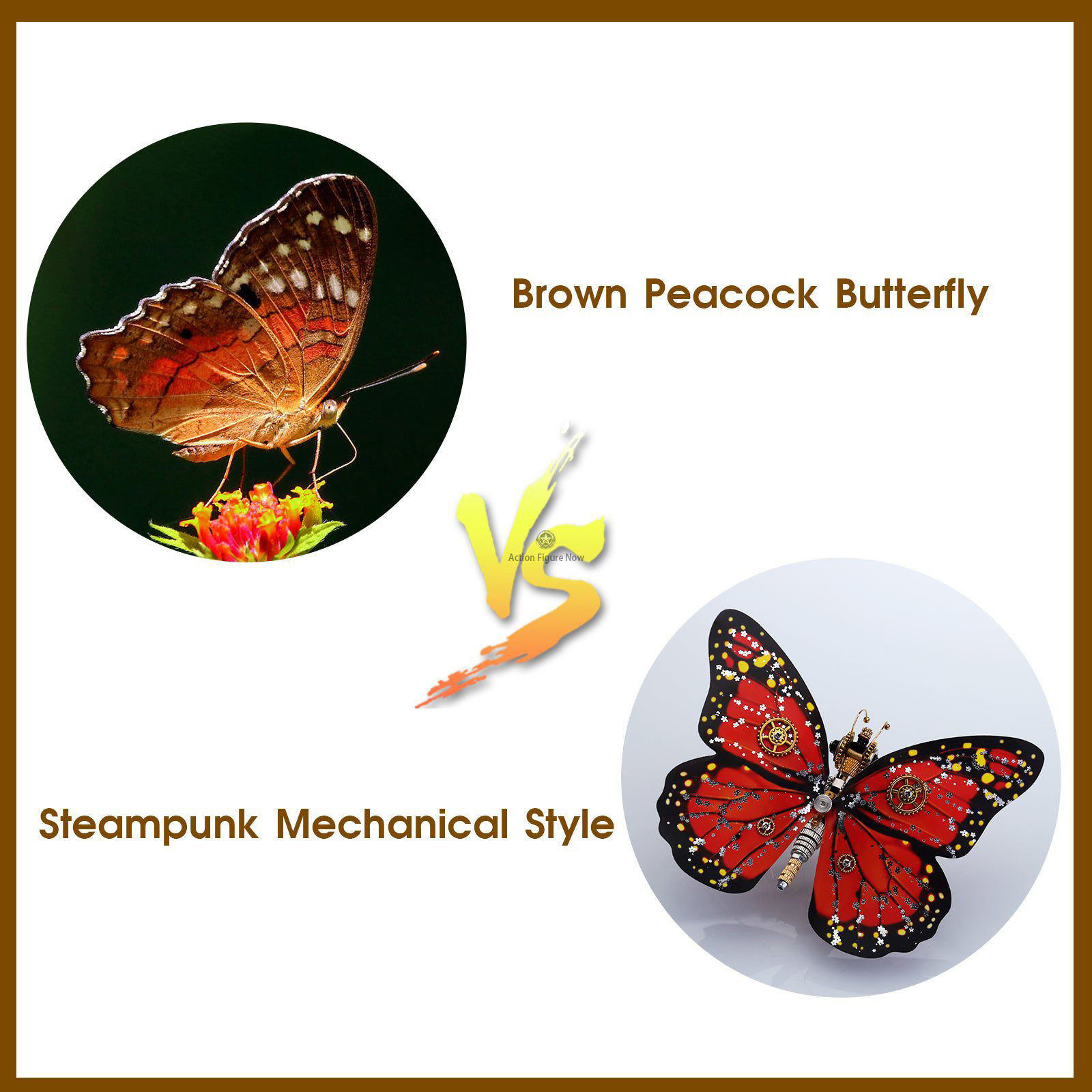 Steampunk Monarch Butterflies 3D Model Building Kit (3-Pack) Steampunk Monarch Butterflies 3D Model Building Kit (3-Pack)