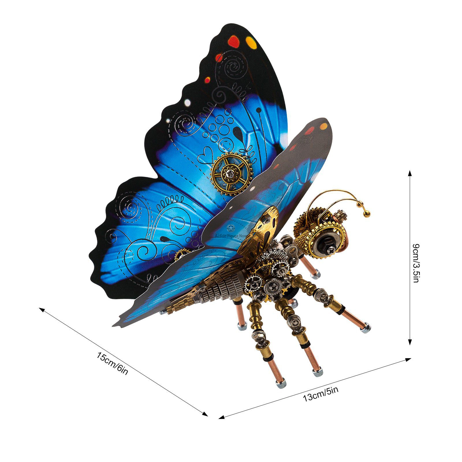 Steampunk Monarch Butterflies 3D Model Building Kit (3-Pack) Steampunk Monarch Butterflies 3D Model Building Kit (3-Pack)