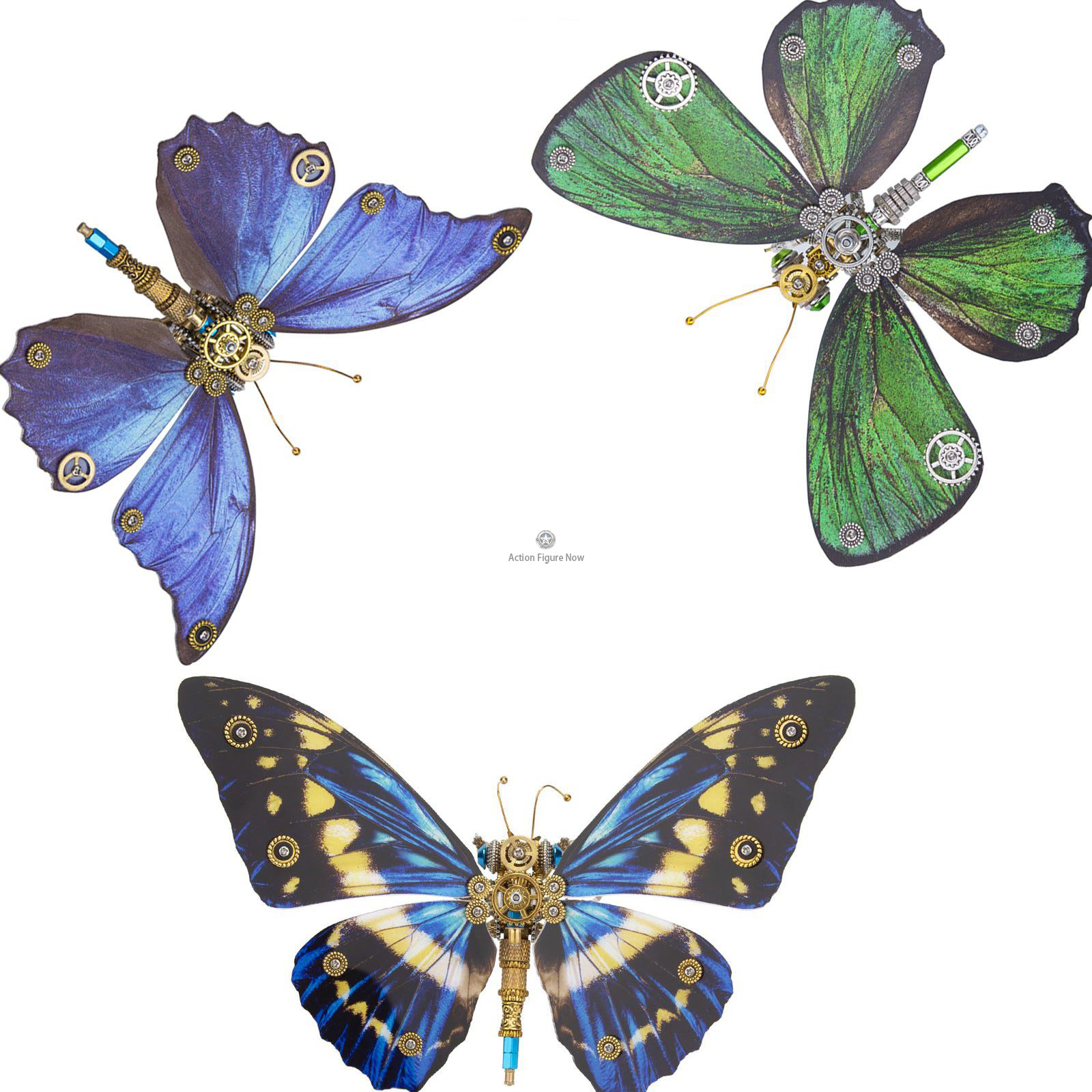 Steampunk Monarch Butterflies 3D Model Building Kit (3-Pack) Steampunk Monarch Butterflies 3D Model Building Kit (3-Pack)