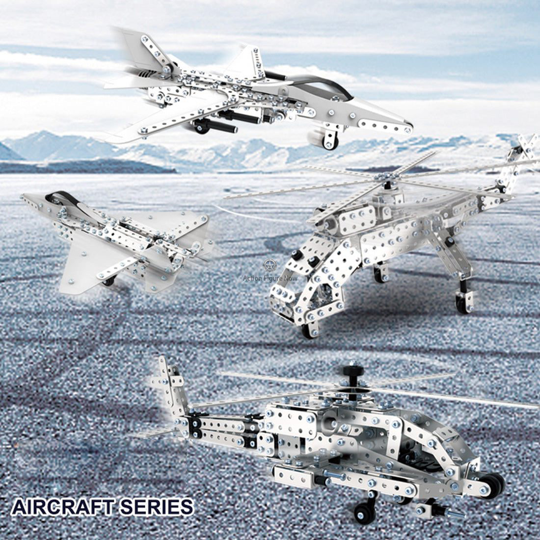 3D DIY Assembly Metal Military Warplane & Helicopter Model Kits Puzzle 3D DIY Assembly Metal Military Warplane & Helicopter Model Kits Puzzle