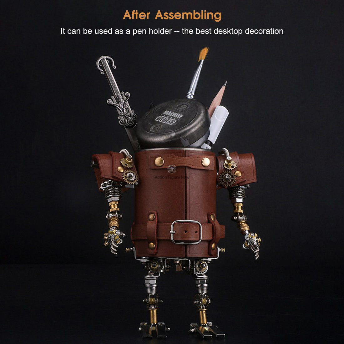 480PCS Steampunk Ancient Soldier Assembly Metal Pen Holder 480PCS Steampunk Ancient Soldier Assembly Metal Pen Holder