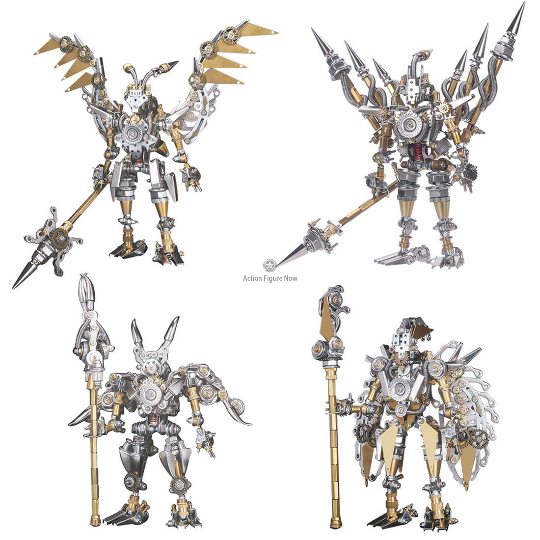 4 PCS 3D Metal Puzzle Oriental Ancient Fighting Soldier Team Model Building Kit 4 PCS 3D Metal Puzzle Oriental Ancient Fighting Soldier Team Model Building Kit