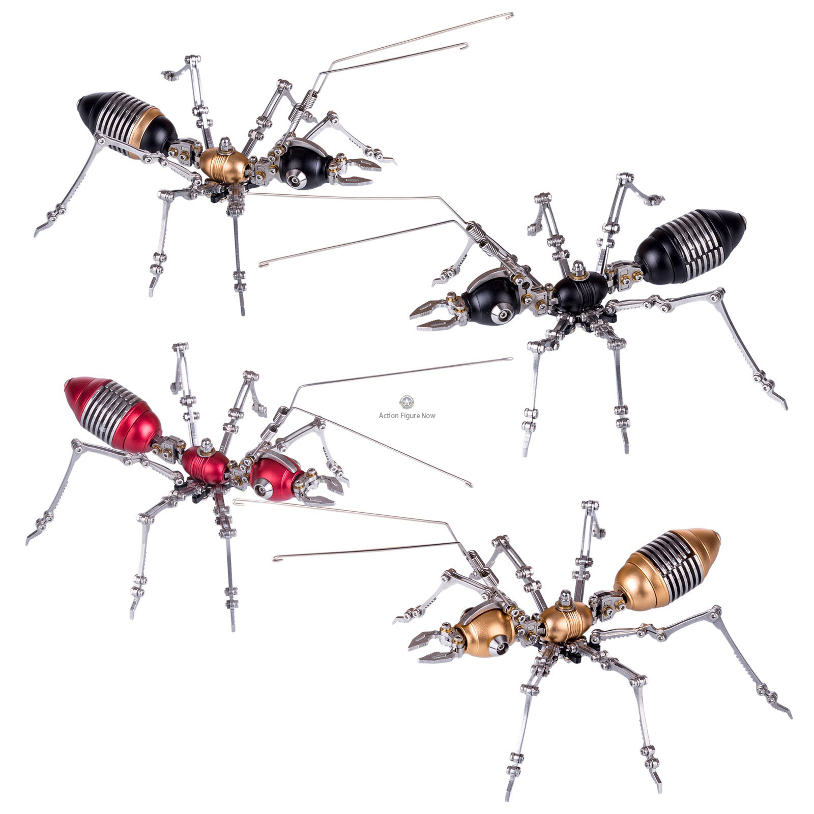 4PCS Metal Worker Ant Team DIY Model Assembly 4PCS Metal Worker Ant Team DIY Model Assembly