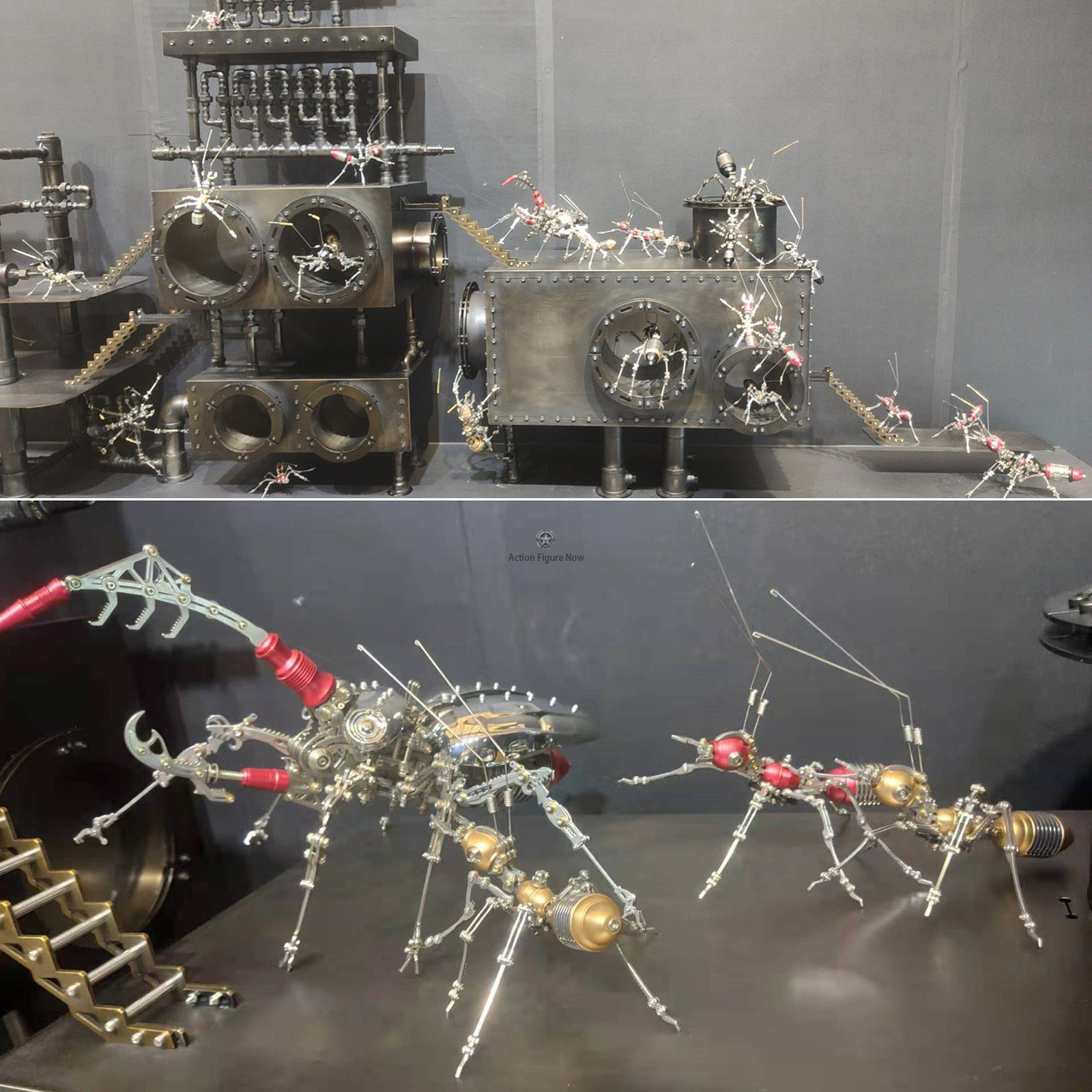 4PCS Metal Worker Ant Team DIY Model Assembly 4PCS Metal Worker Ant Team DIY Model Assembly