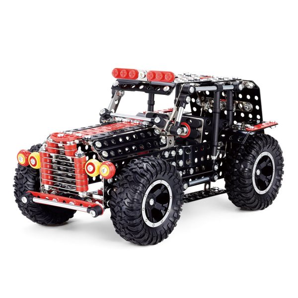 536-Piece Metal Off-Road Vehicle Model Building Kit for STEM Education and Engineering Fun for Ages 8+