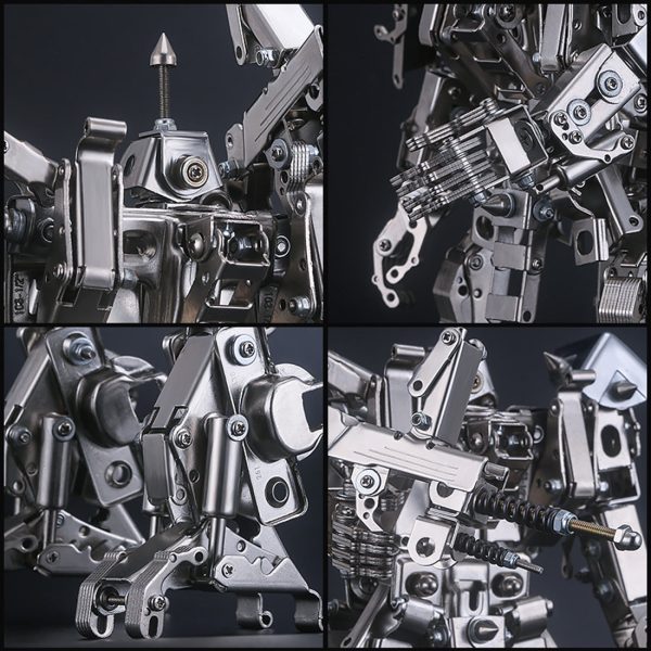 547-Piece 25cm 3D Metal Assembly Combat Mecha Figure Model Building Kit