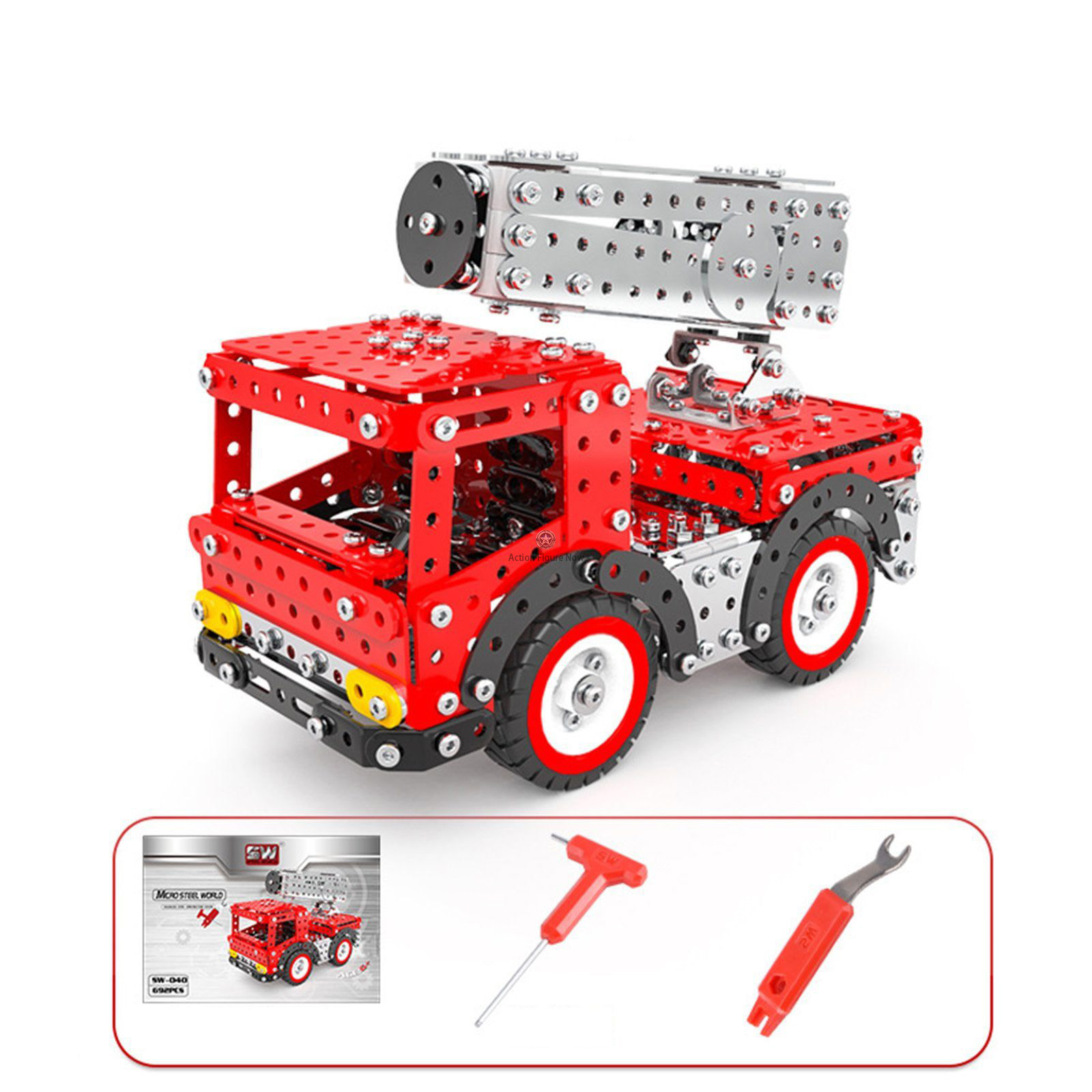 612-Piece 3D Metal Fire Truck with Extending Ladder Puzzle Toy 612-Piece 3D Metal Fire Truck with Extending Ladder Puzzle Toy