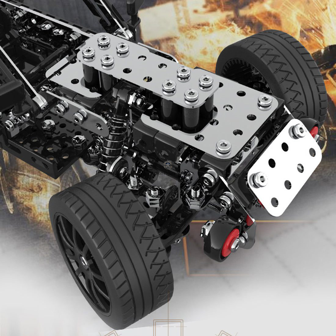 618 Piece Stainless Steel, DIY Assembly Kit for Constructing Off-road Vehicle Crawler Car Toy 618 Piece Stainless Steel, DIY Assembly Kit for Constructing Off-road Vehicle Crawler Car Toy