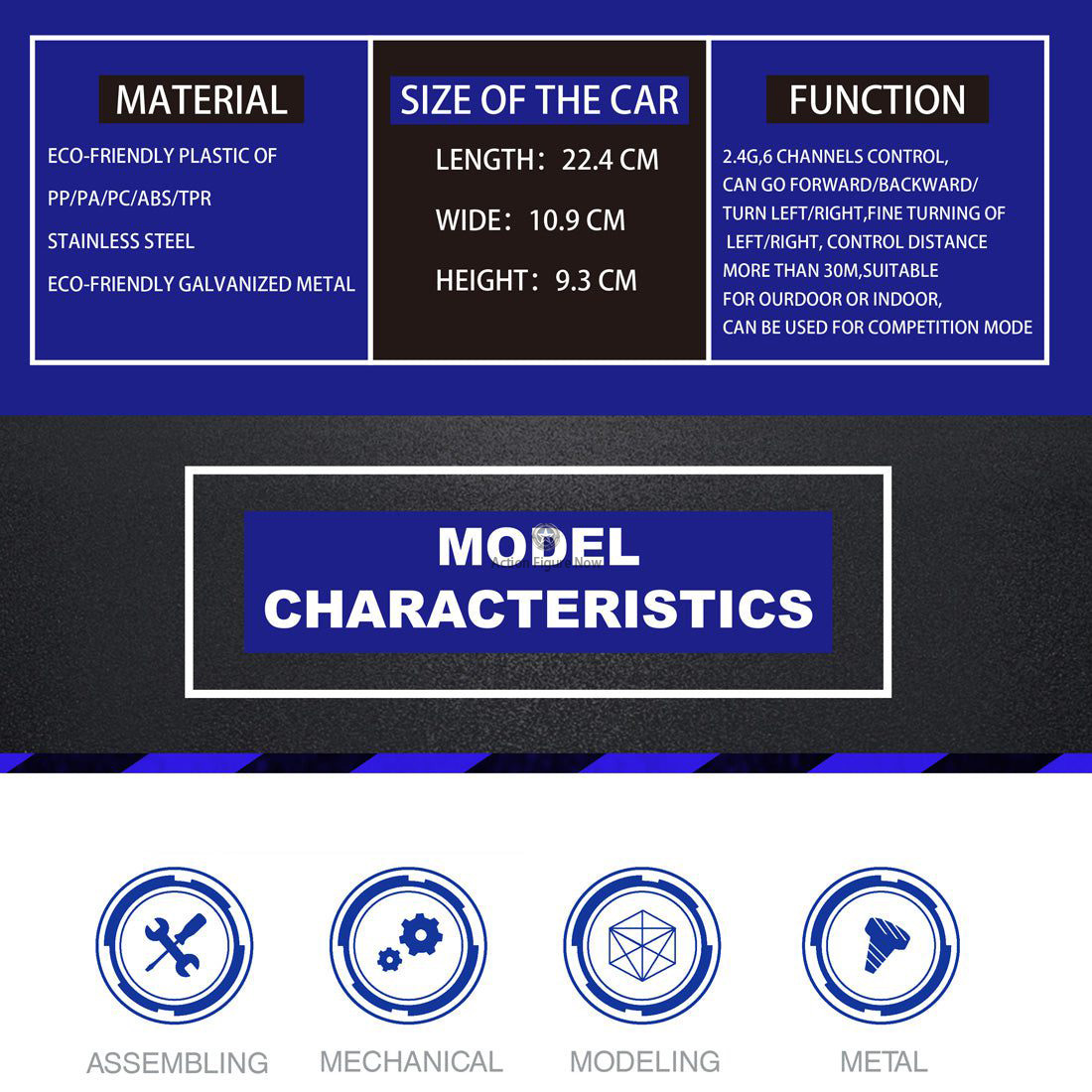 659Pcs 1:16 RC Off-road Vehicle 3D Metal Building Blocks Puzzle Model Toy 659Pcs 1:16 RC Off-road Vehicle 3D Metal Building Blocks Puzzle Model Toy