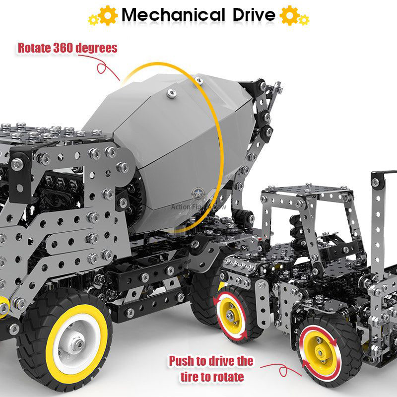 DIY 3D Metal Puzzle Cement Truck Model Kit DIY 3D Metal Puzzle Cement Truck Model Kit