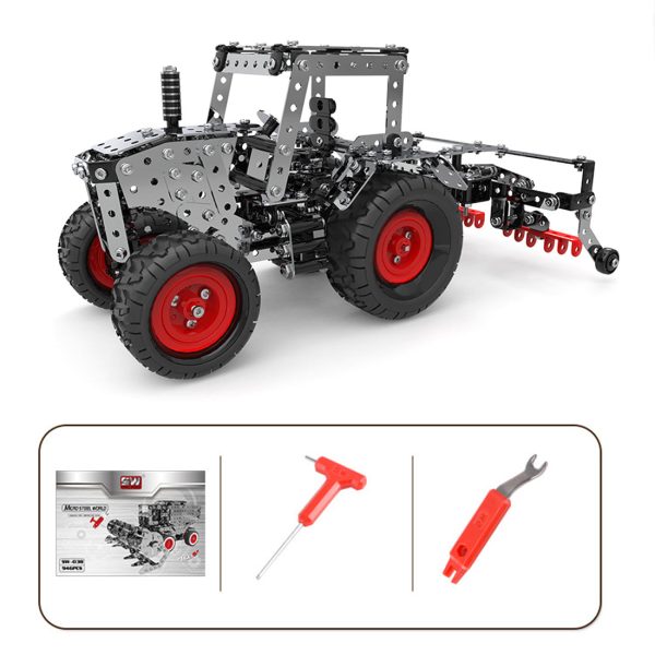 Mechanized Farm Corn Planter 3D Metal Puzzle Assembly Kit (692 Pieces)