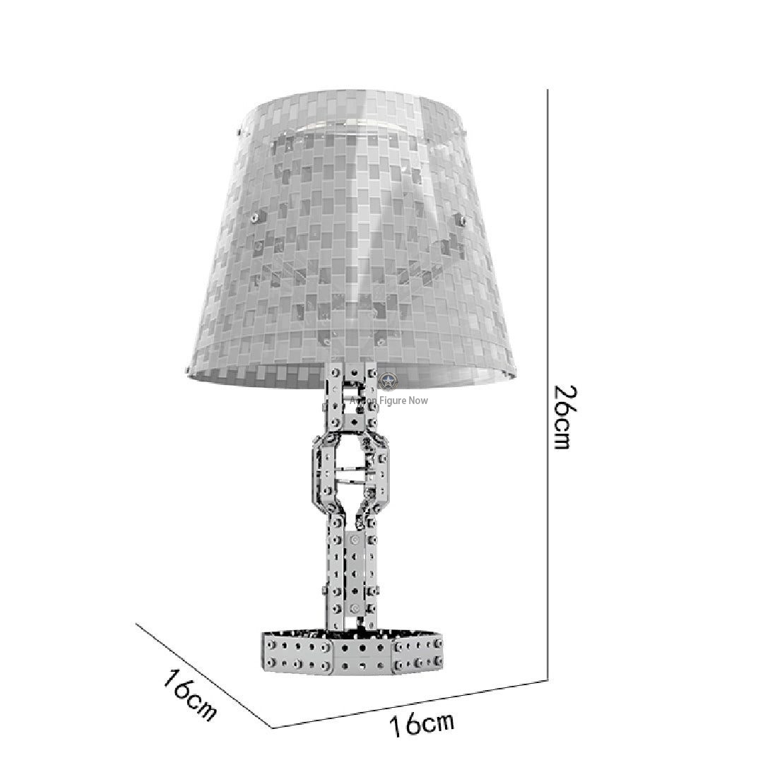 700-Piece 2-in-1 3D Metal Remote Control Table Lamp Model Kit Puzzle Toy 700-Piece 2-in-1 3D Metal Remote Control Table Lamp Model Kit Puzzle Toy