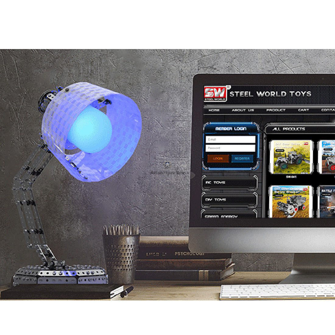 700-Piece 2-in-1 3D Metal Remote Control Table Lamp Model Kit Puzzle Toy 700-Piece 2-in-1 3D Metal Remote Control Table Lamp Model Kit Puzzle Toy