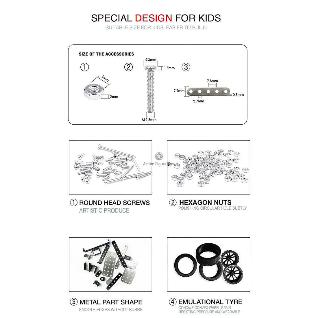 817Pcs 1:16 Stainless Steel RC Pickup Truck Off-road Vehicle DIY Model Puzzle Kit 817Pcs 1:16 Stainless Steel RC Pickup Truck Off-road Vehicle DIY Model Puzzle Kit