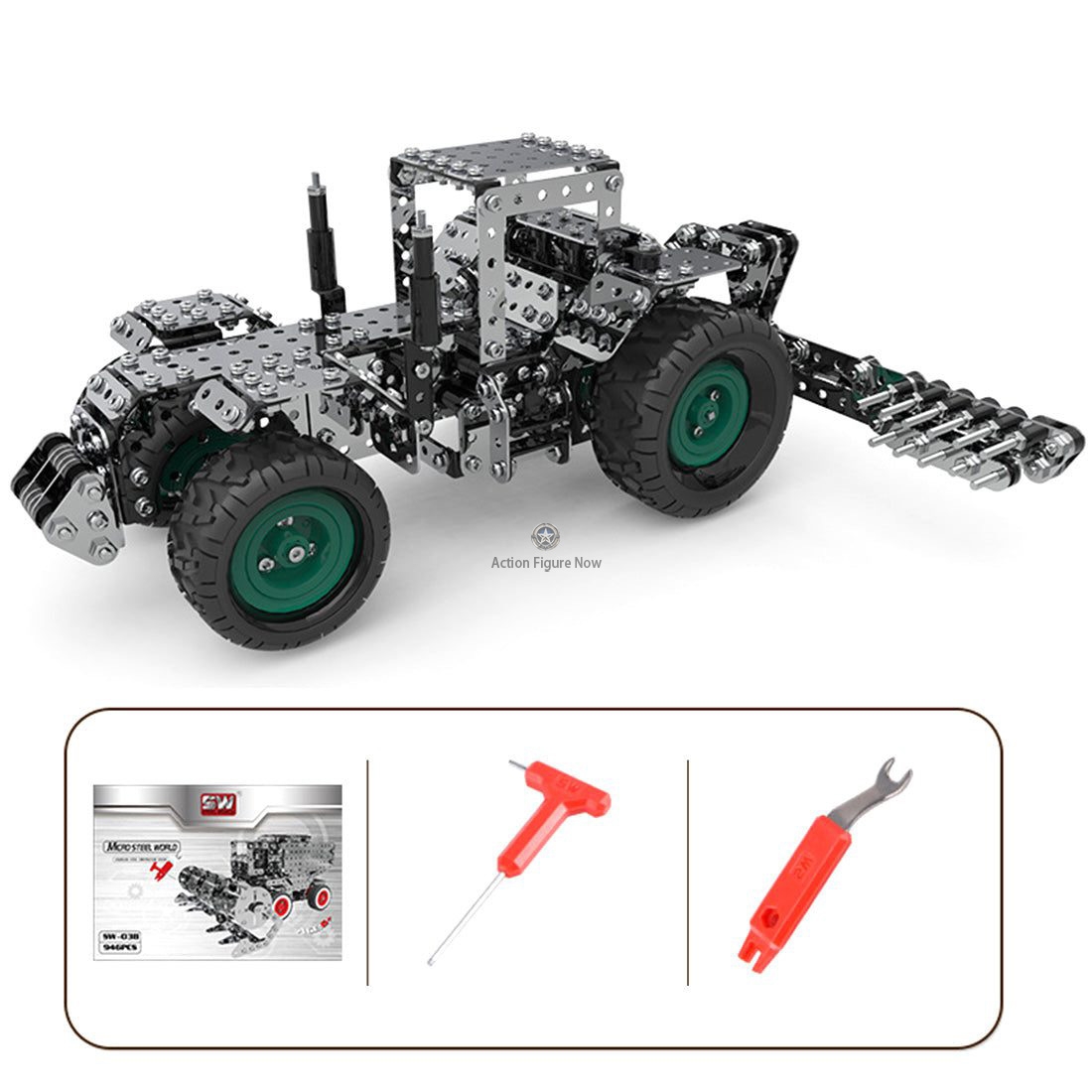 Fully Assembled Metal Gear Drive Hay Cutting Mower Model Building Kit, 910 Pieces Fully Assembled Metal Gear Drive Hay Cutting Mower Model Building Kit, 910 Pieces