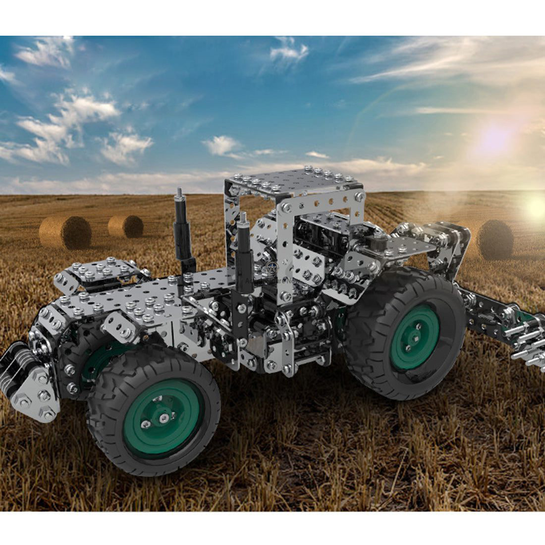 Fully Assembled Metal Gear Drive Hay Cutting Mower Model Building Kit, 910 Pieces Fully Assembled Metal Gear Drive Hay Cutting Mower Model Building Kit, 910 Pieces