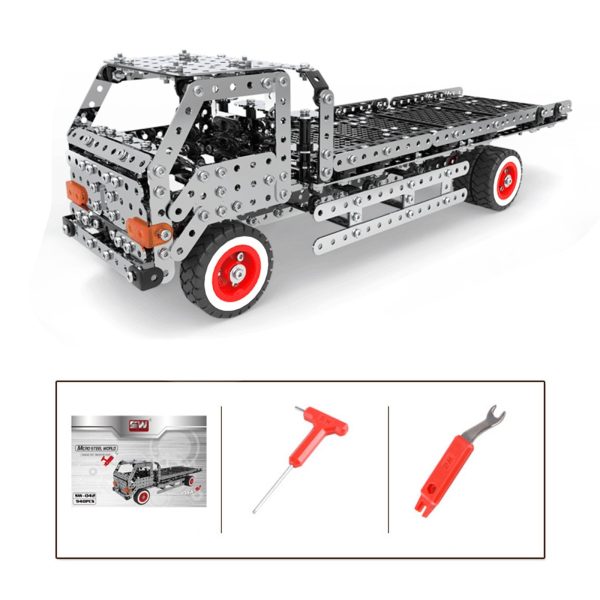 935Pcs 3D Metal Assembly Engineering Truck Construction Puzzle
