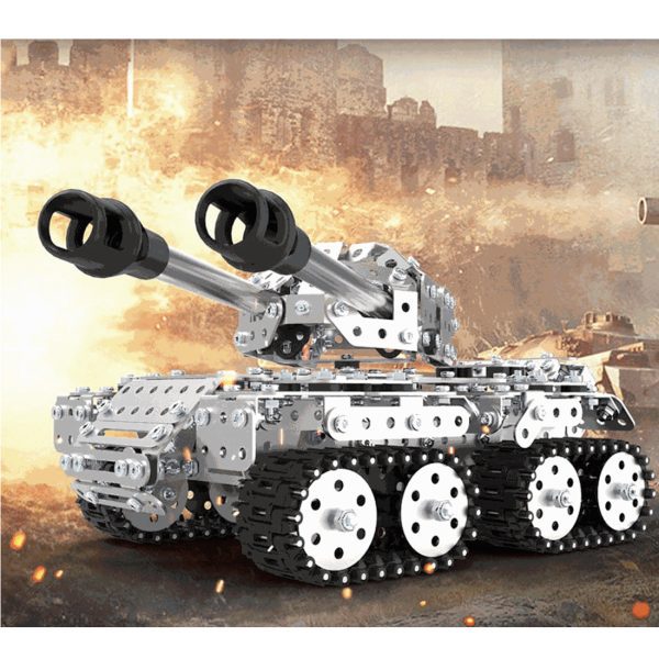 939 Pieces 3D DIY Tank Metal Model Building Kit for Adults Teens, Handmade Assembly 3D Metal Puzzle Game Toys
