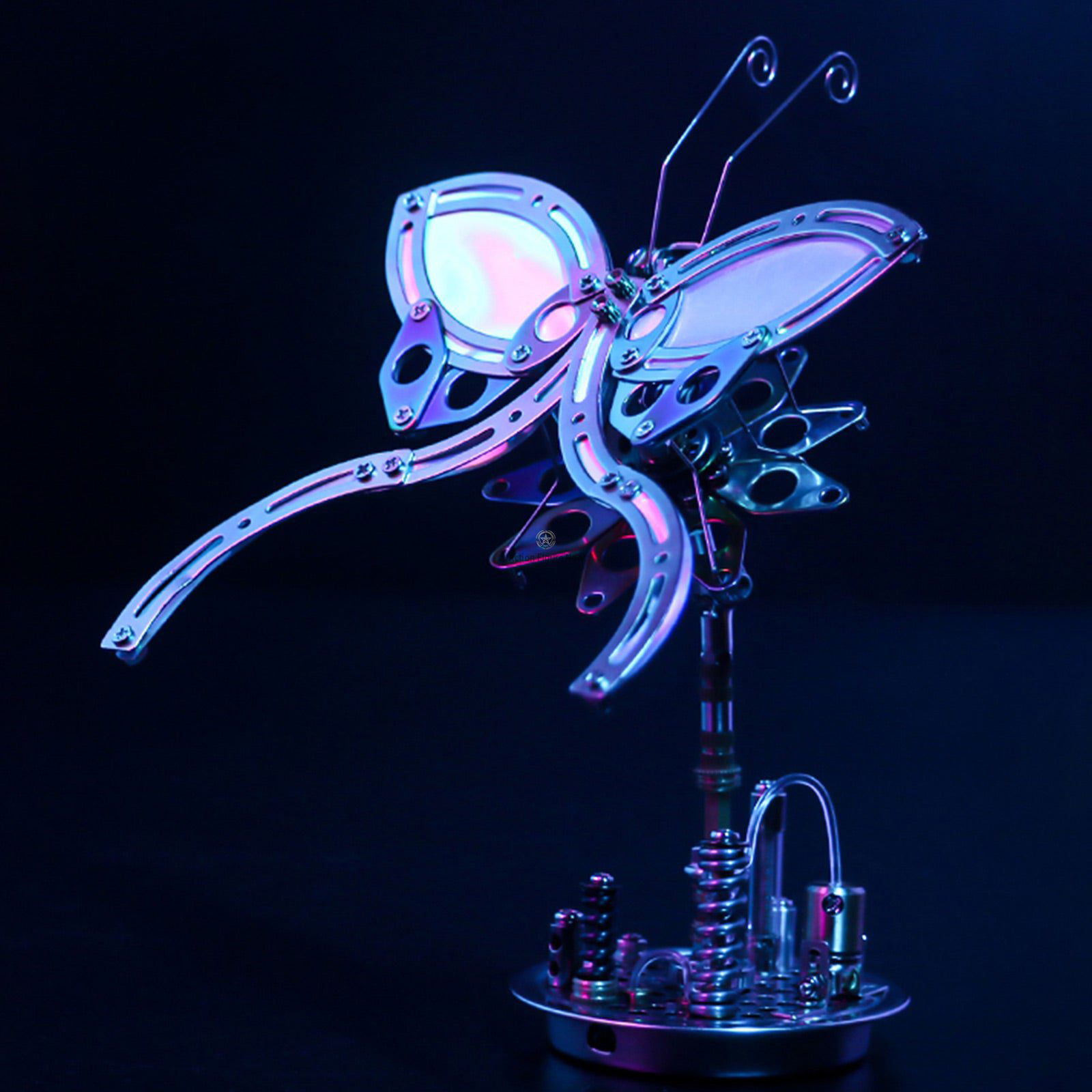 95PCS 3D Metal Assembly Model Mechanical Chaos Butterfly with Base 95PCS 3D Metal Assembly Model Mechanical Chaos Butterfly with Base