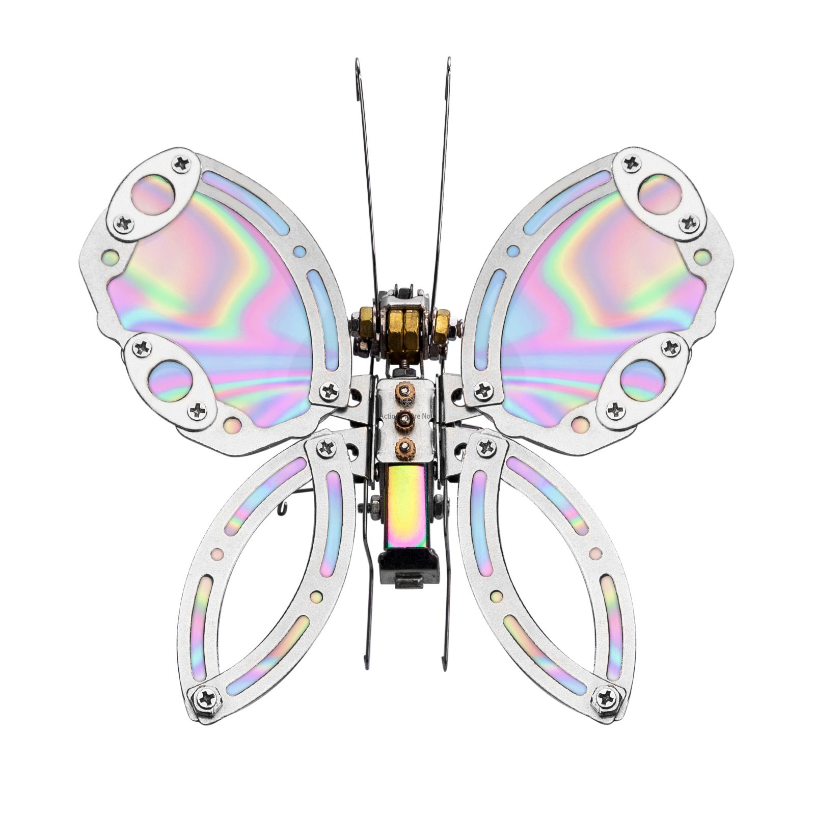 95PCS 3D Metal Assembly Model Mechanical Chaos Butterfly with Base 95PCS 3D Metal Assembly Model Mechanical Chaos Butterfly with Base