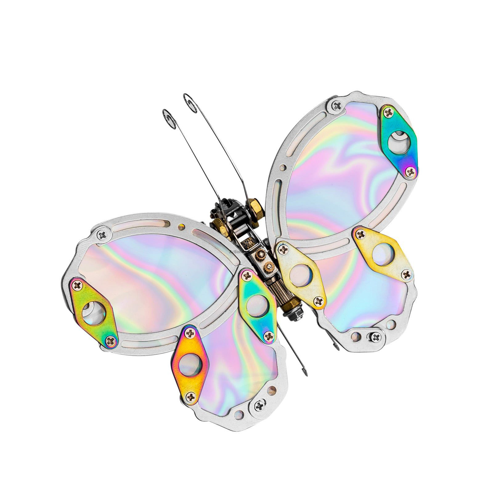 95PCS 3D Metal Assembly Model Mechanical Chaos Butterfly with Base 95PCS 3D Metal Assembly Model Mechanical Chaos Butterfly with Base