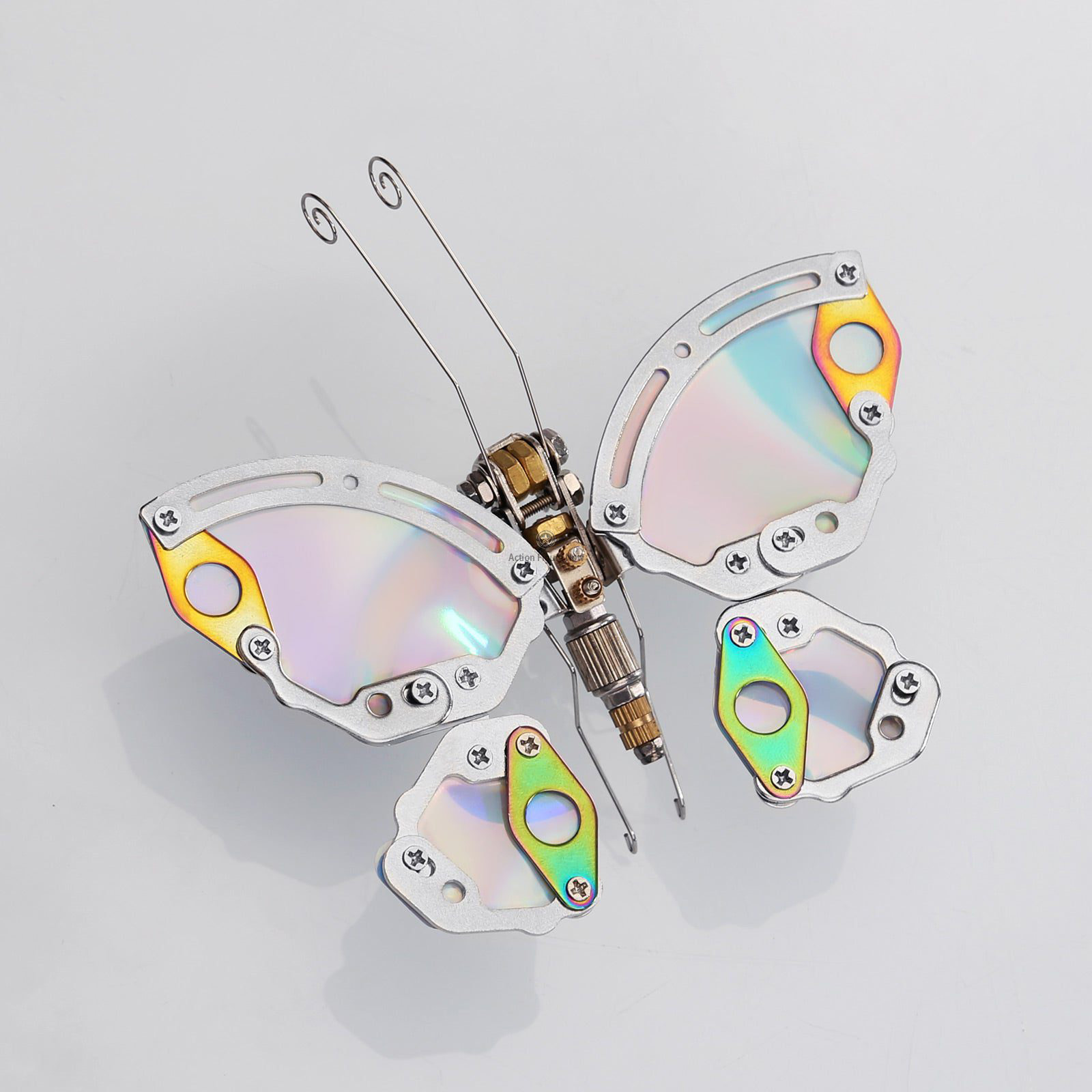 95PCS 3D Metal Assembly Model Mechanical Chaos Butterfly with Base 95PCS 3D Metal Assembly Model Mechanical Chaos Butterfly with Base