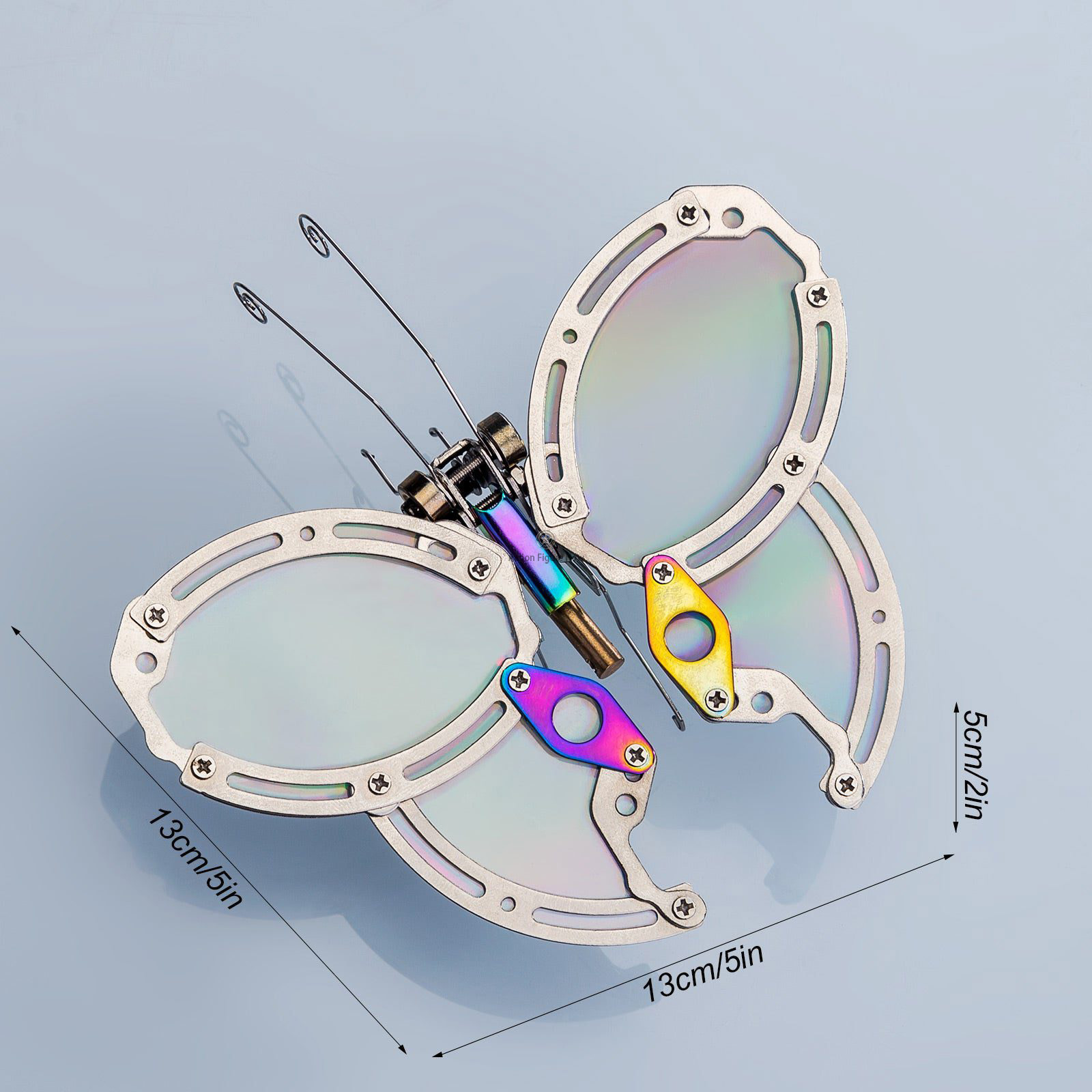 95PCS 3D Metal Assembly Model Mechanical Chaos Butterfly with Base 95PCS 3D Metal Assembly Model Mechanical Chaos Butterfly with Base