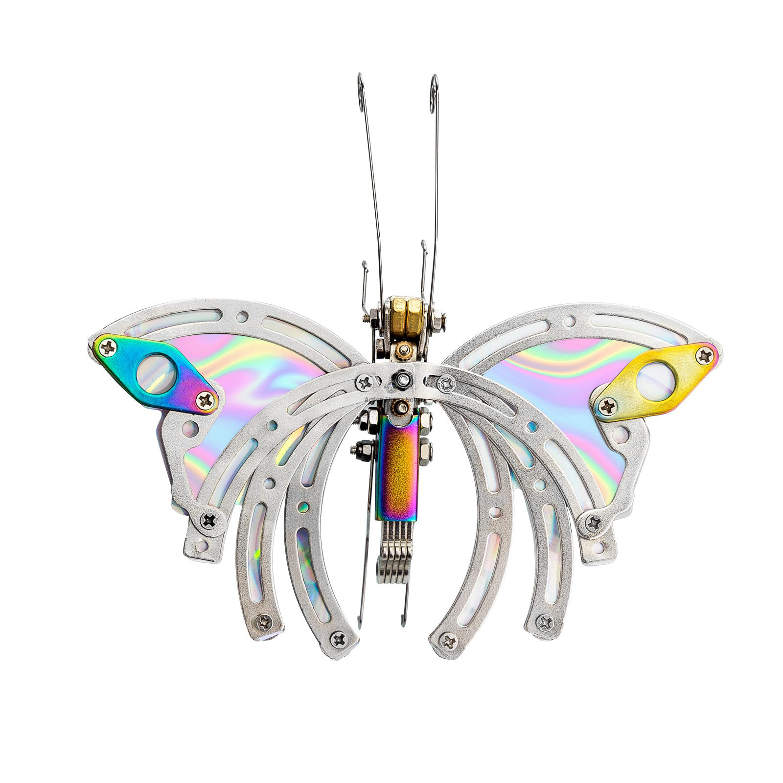 95PCS 3D Metal Assembly Model Mechanical Chaos Butterfly with Base 95PCS 3D Metal Assembly Model Mechanical Chaos Butterfly with Base